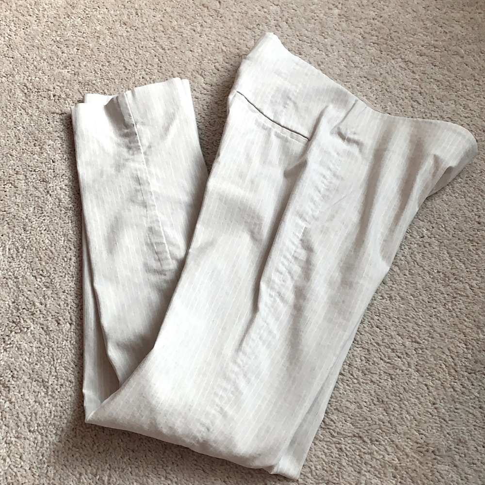 Sz 00/24 WHBM pants EUC striped beige